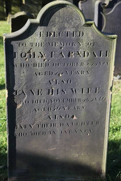 A tombstone with text on it

Description automatically generated