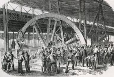 The strike of Creusot of 1870. Meeting of factory workers (Photos  Prints,...) #8270713