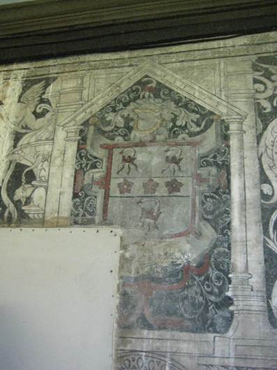 The coat of arms of Sampson Baker