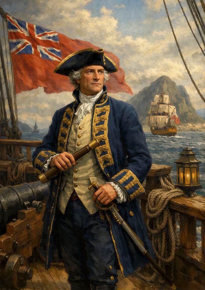 Edward Dod aboard HMS Blandford