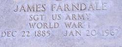 James Farndale headstone