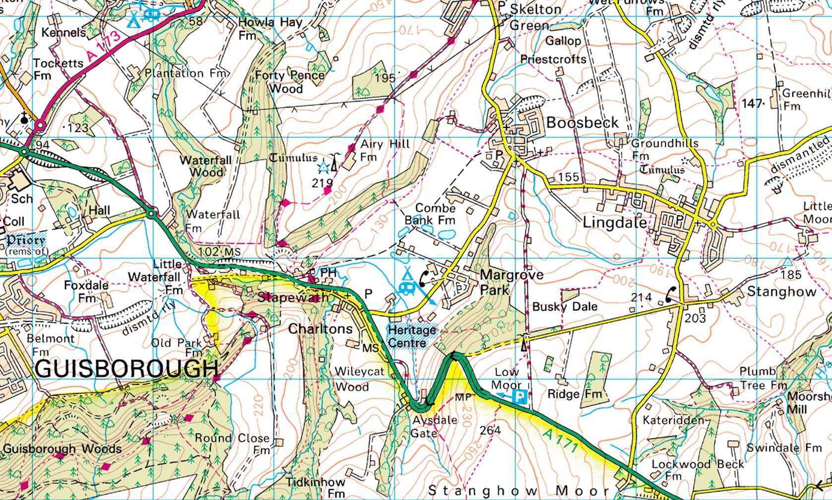 A map of a mountain range
Description automatically generated