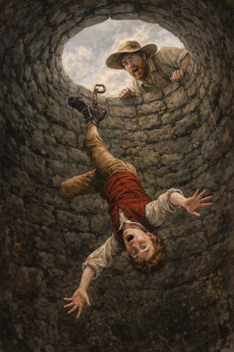 A person looking at a child from a hole

AI-generated content may be incorrect.