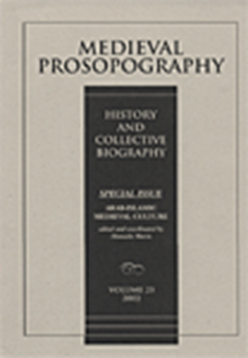 cover of Medieval Prosopography