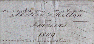 A close-up of a envelope

Description automatically generated