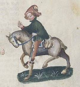 A painting of a child riding a horse

Description automatically generated